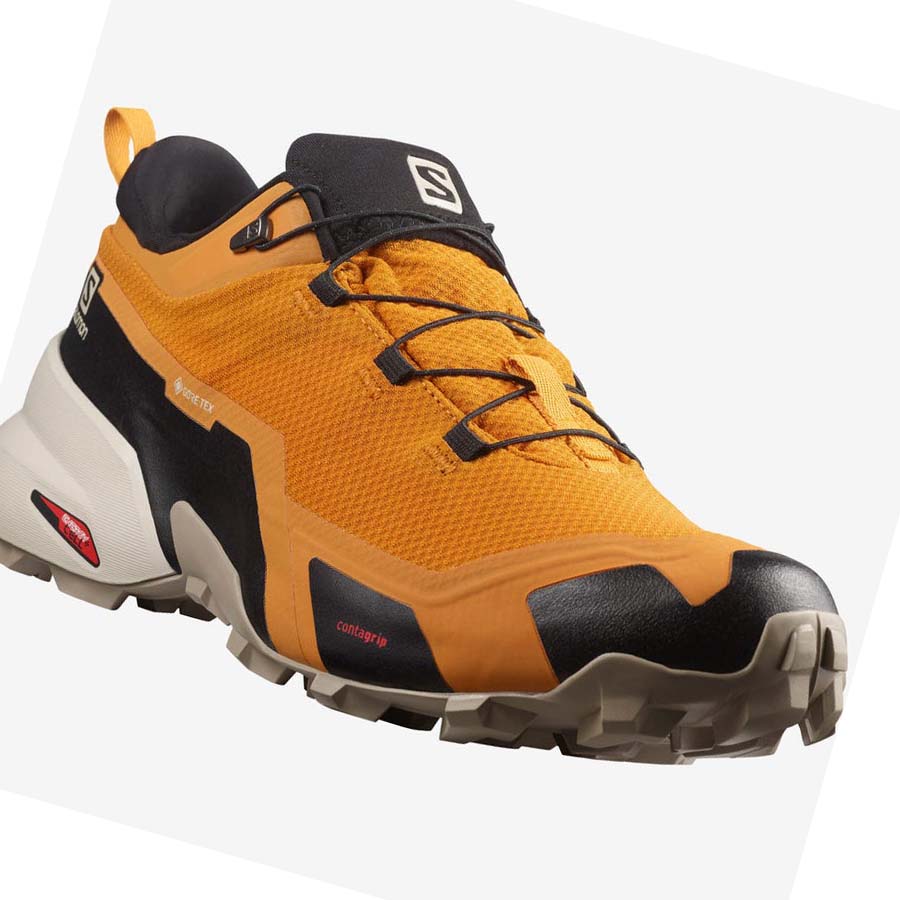 Tenis Senderismo Salomon CROSS HIKE GORE-TEX Hombre Naranjas | MX 3607JPQ